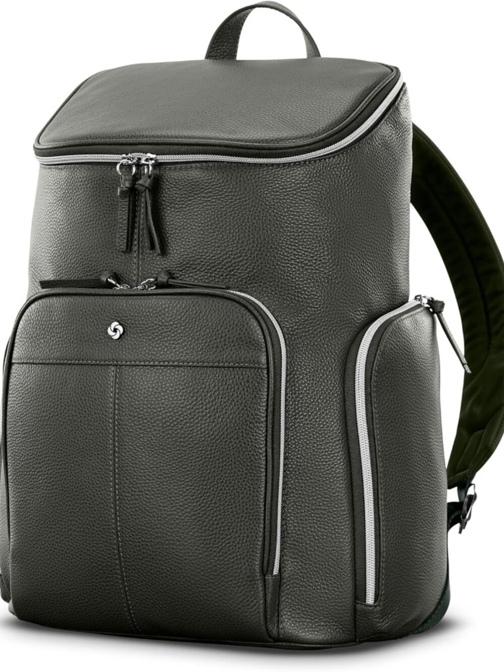 Samsonite Mobile Solution 2 Leather Deluxe Backpack, Olive - BRAND NEW SEALED